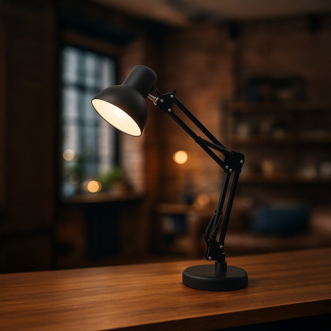 Lampa Birou Nexa Black Premium 1xE27