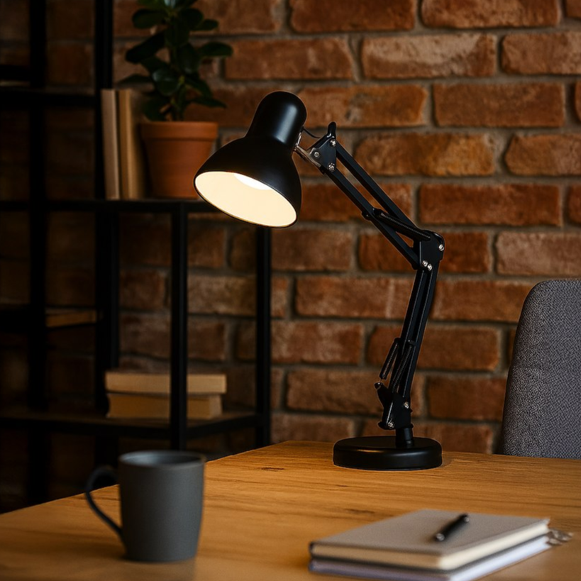 Lampa Birou Nexa Black Premium 1xE27