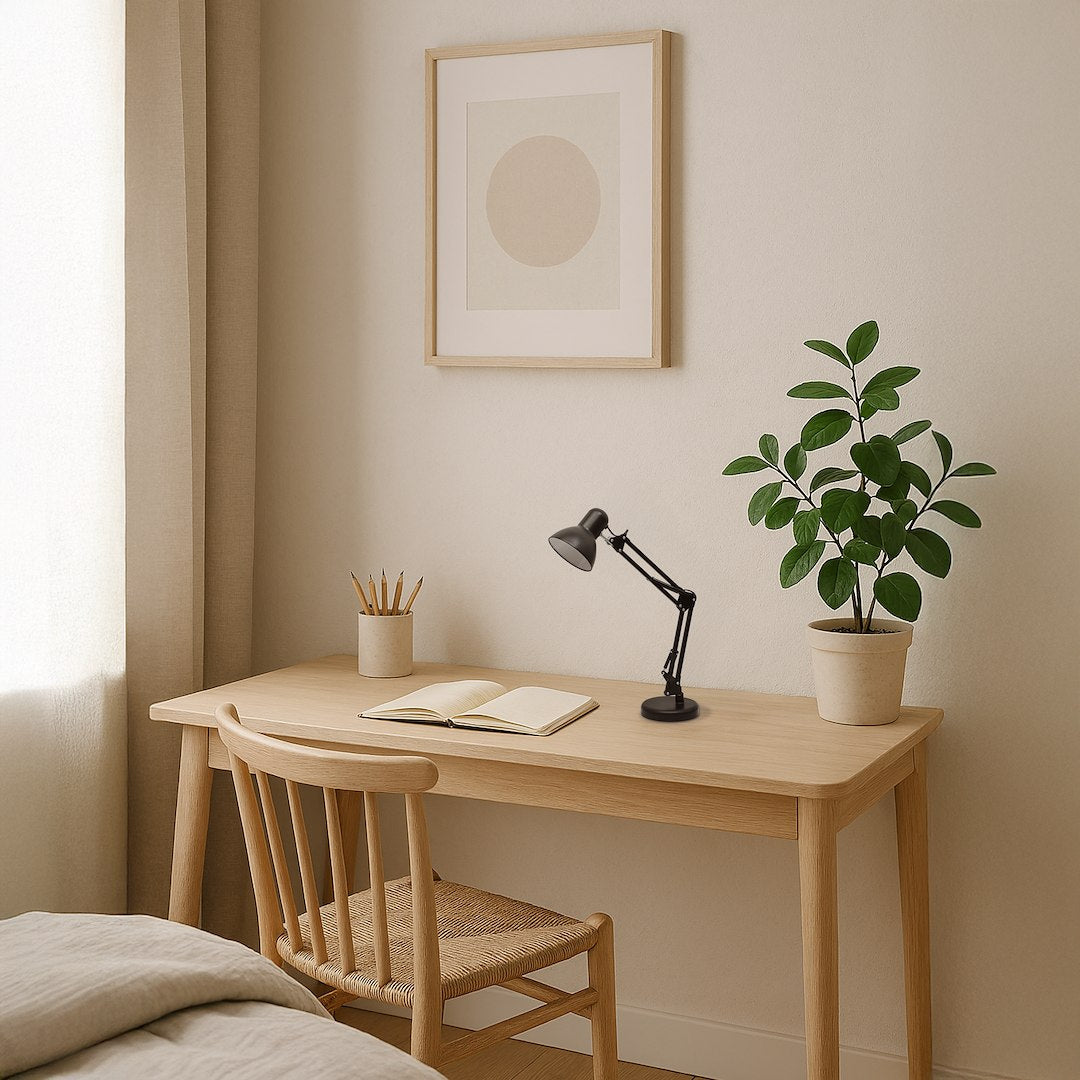 Lampa Birou Nexa Black Premium 1xE27