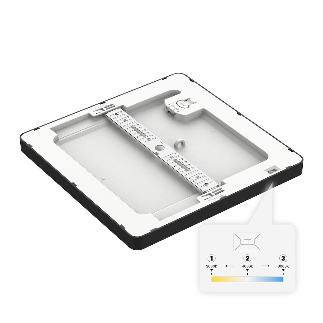 Plafonieră LED Patrata Evora Black