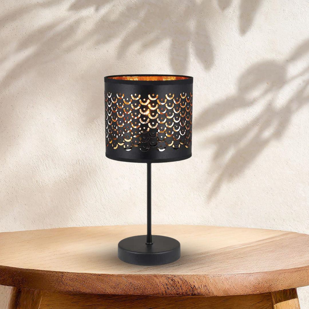 Lampa Birou Morgan Black & Gold Premium 1xE27