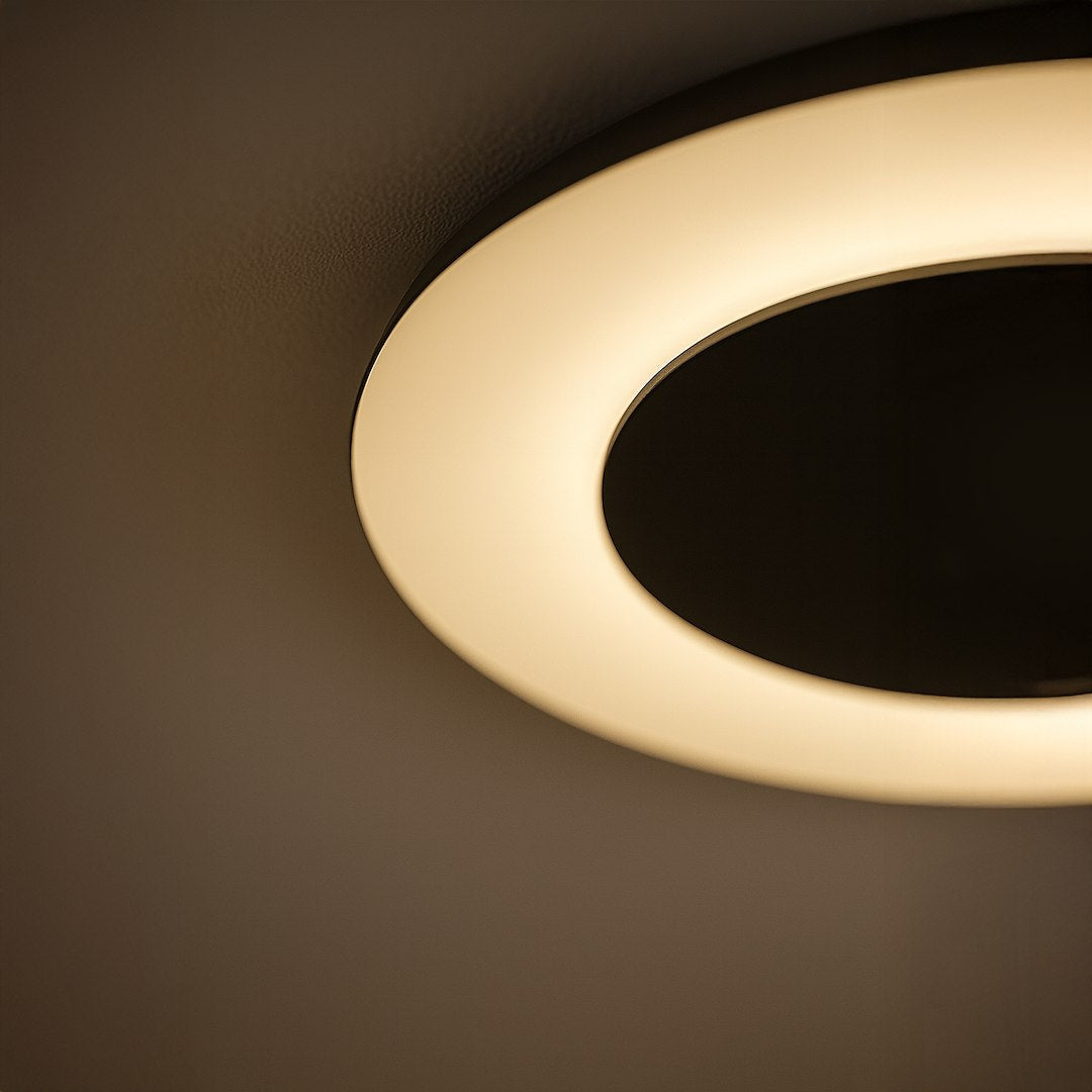 Plafonieră LED Rotunda Piattino Black Ø40CM