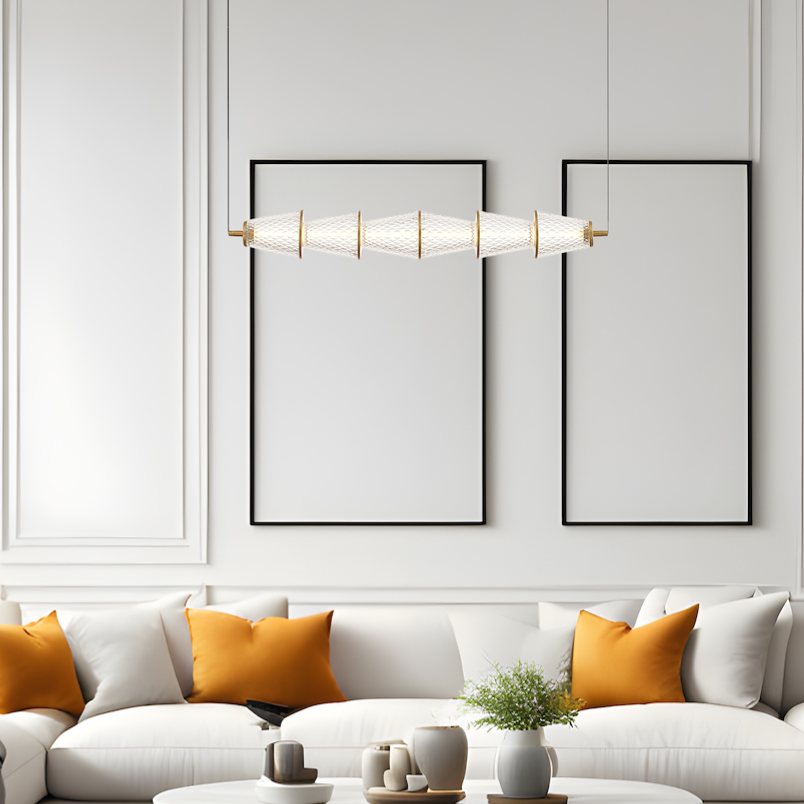 Lustra LED Suspendata Sansa Black & Gold Premium Echivalent 100W