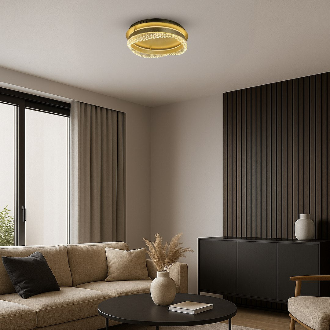 Lustra LED Preciosa Gold Premium Echivalent 300W