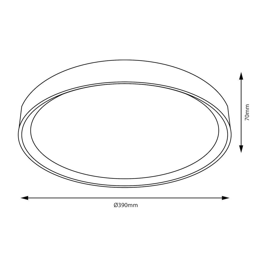 Plafonieră LED Forest Wood Rotunda Ø39CM Echivalent 250W