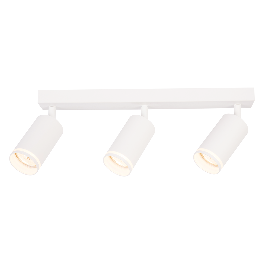 Lustra Pipe White Premium cu 3 Spoturi Reglabile