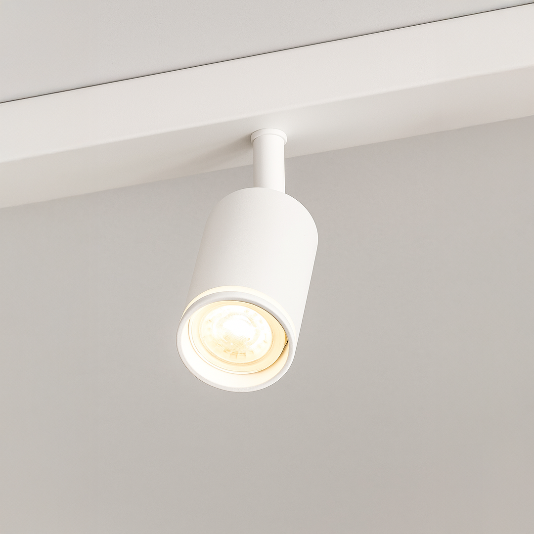 Lustra Pipe White Premium cu 4 Spoturi Reglabile