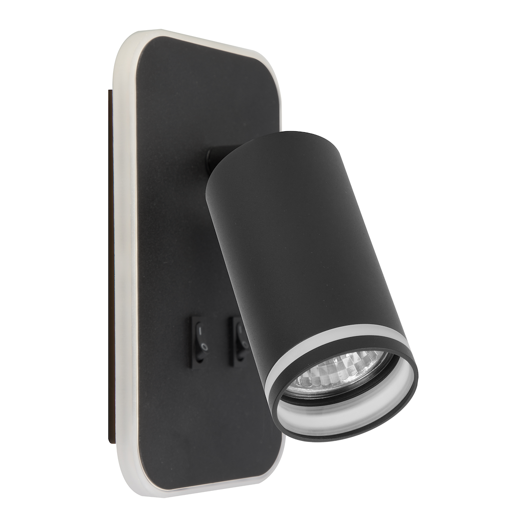 Aplica Pipe Black Premium cu Spot Reglabil