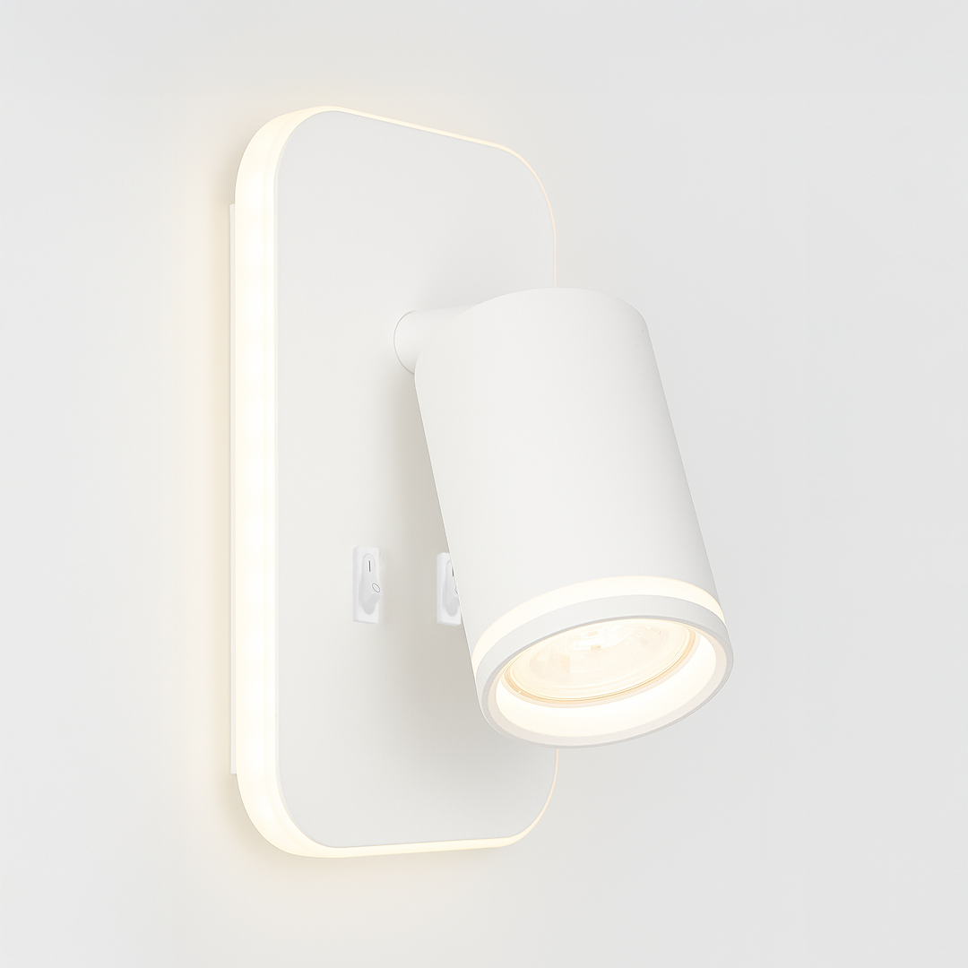 Aplica Pipe White Premium cu Spot Reglabil