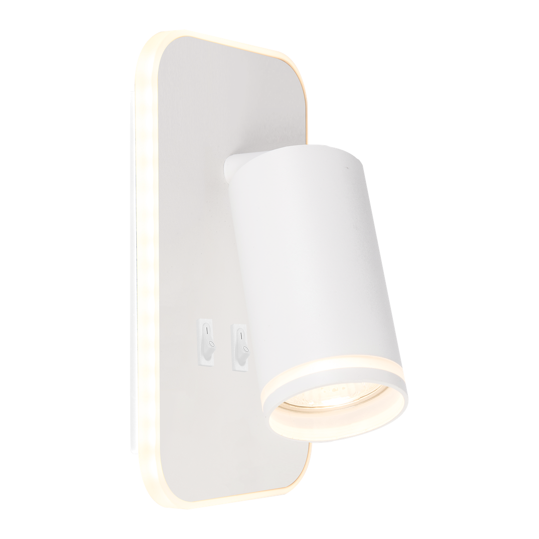 Aplica Pipe White Premium cu Spot Reglabil
