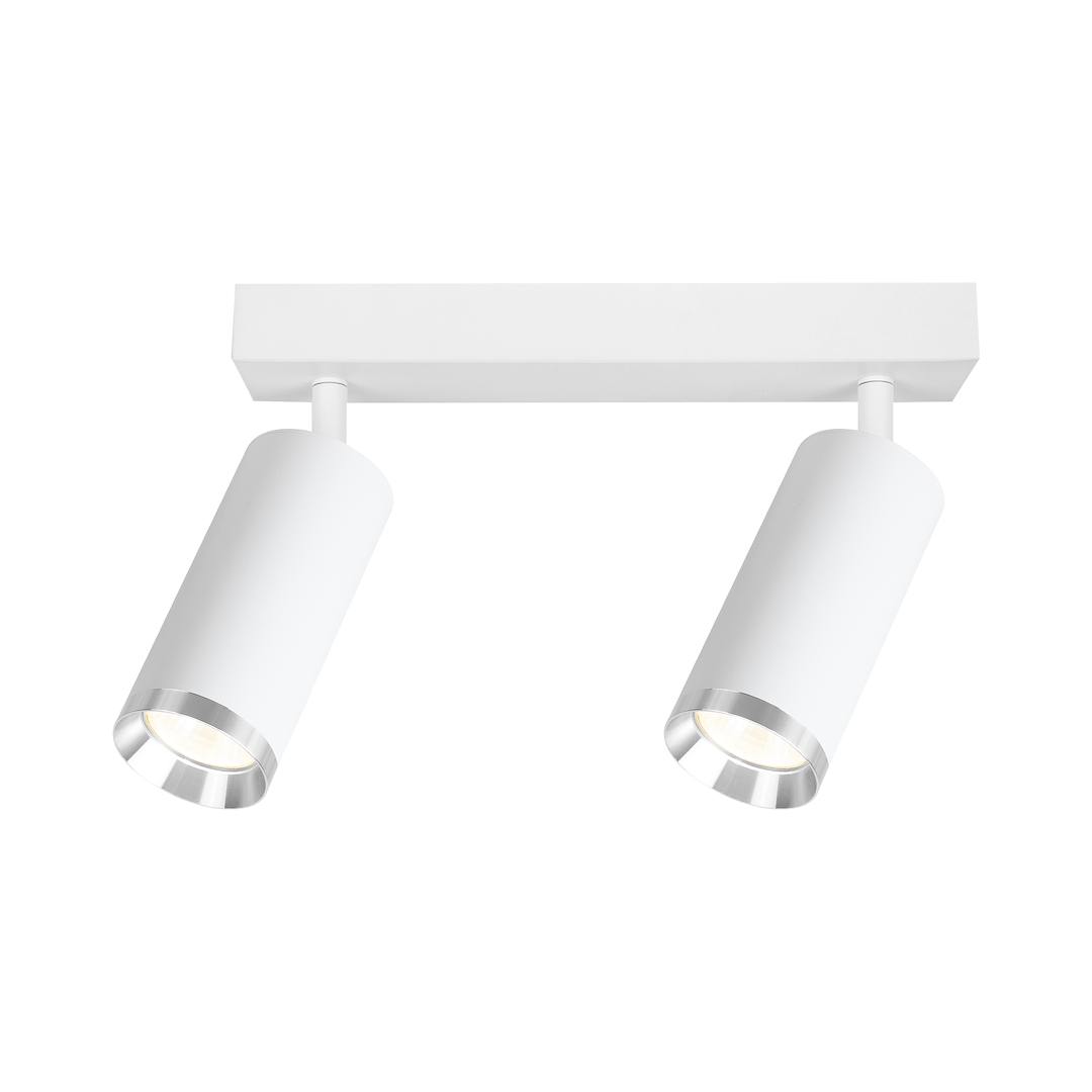 Lustra Mica White & Silver Premium cu 2 Spoturi Reglabile