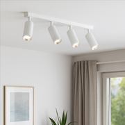 Lustra Mica White & Silver Premium cu 4 Spoturi Reglabile