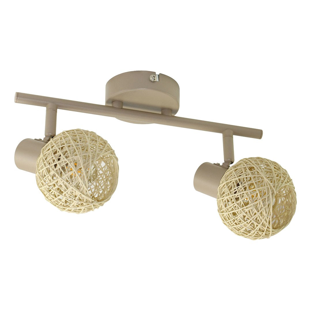 Lustra Dex Beige Premium cu 2 Spoturi Reglabile