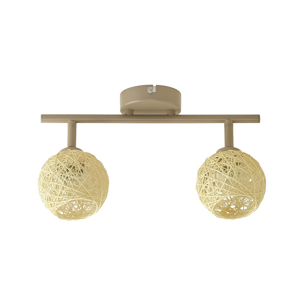 Lustra Dex Beige Premium cu 2 Spoturi Reglabile