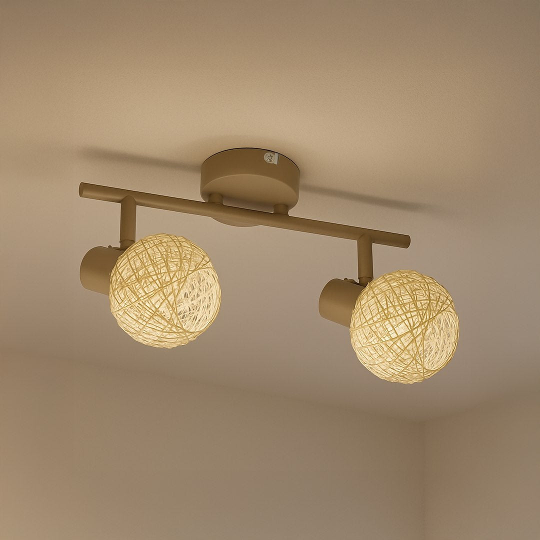 Lustra Dex Beige Premium cu 2 Spoturi Reglabile