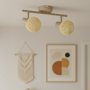 Lustra Dex Beige Premium cu 2 Spoturi Reglabile