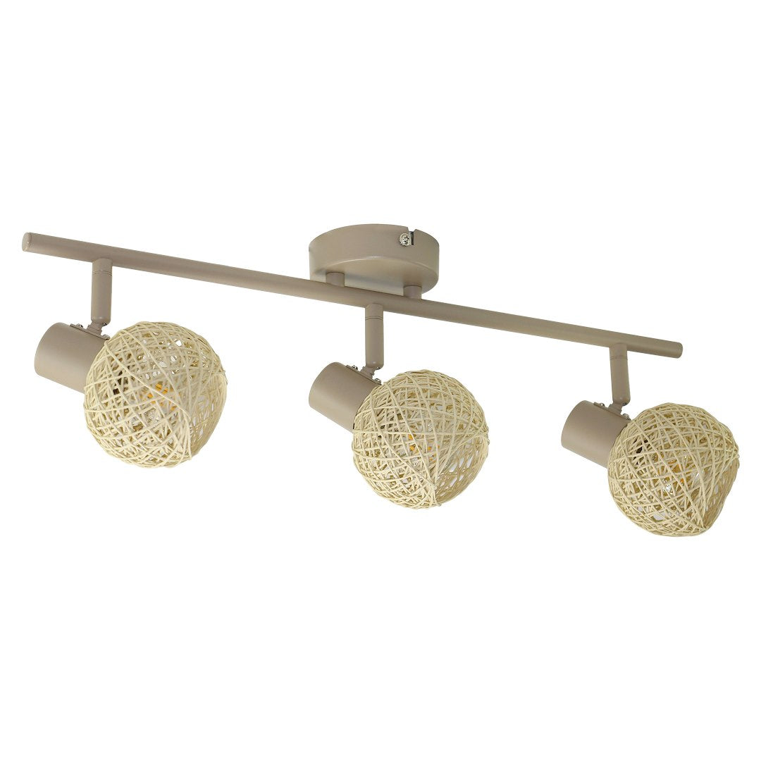 Lustra Dex Beige Premium cu 3 Spoturi Reglabile