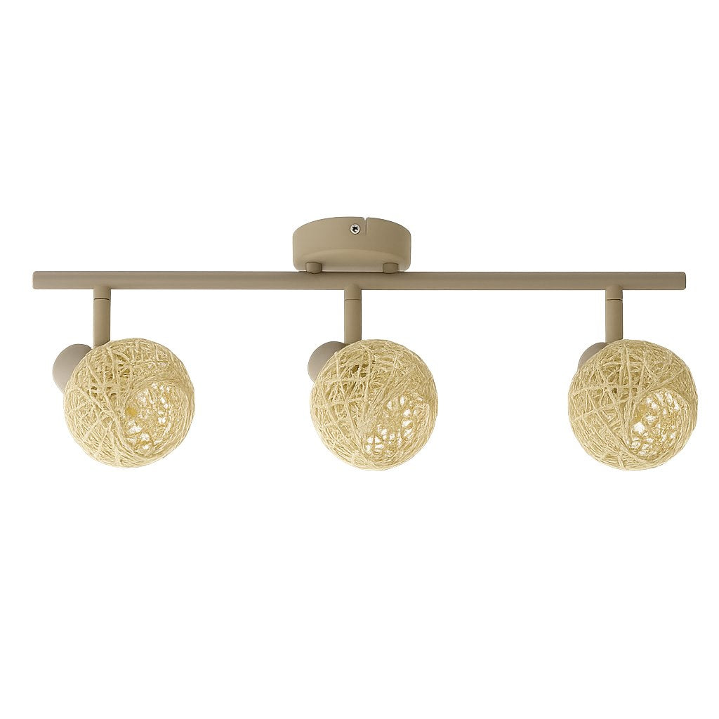 Lustra Dex Beige Premium cu 3 Spoturi Reglabile