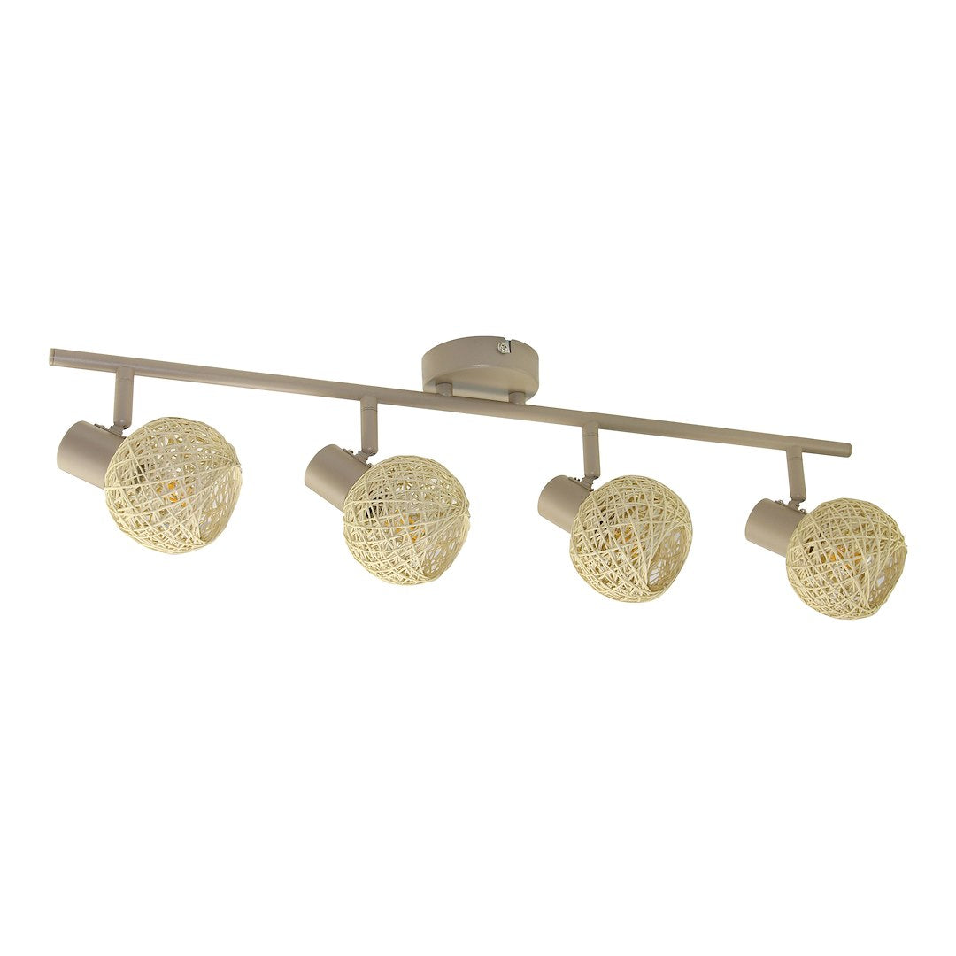 Lustra Dex Beige Premium cu 4 Spoturi Reglabile