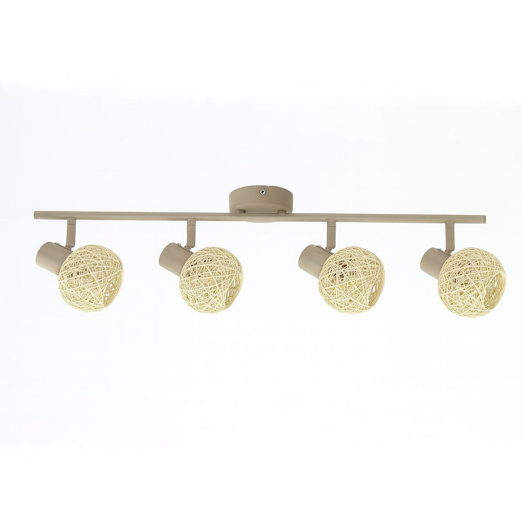 Lustra Dex Beige Premium cu 4 Spoturi Reglabile