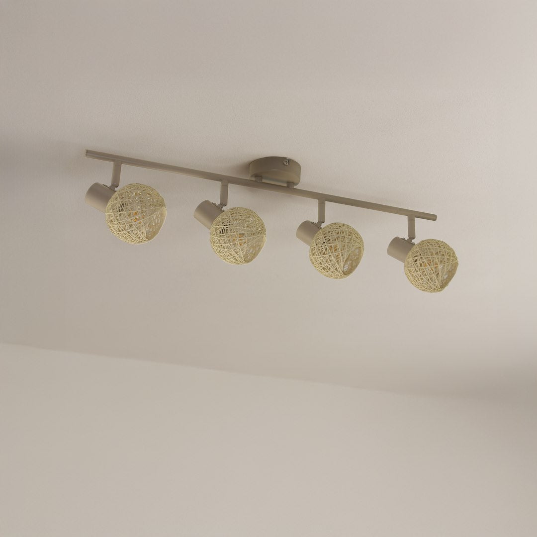 Lustra Dex Beige Premium cu 4 Spoturi Reglabile