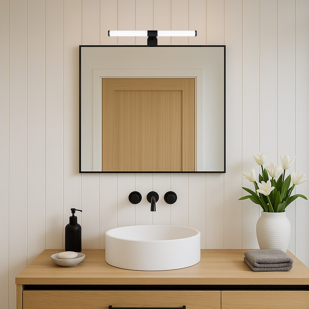 Aplica LED Perete Apa Black Premium IP44