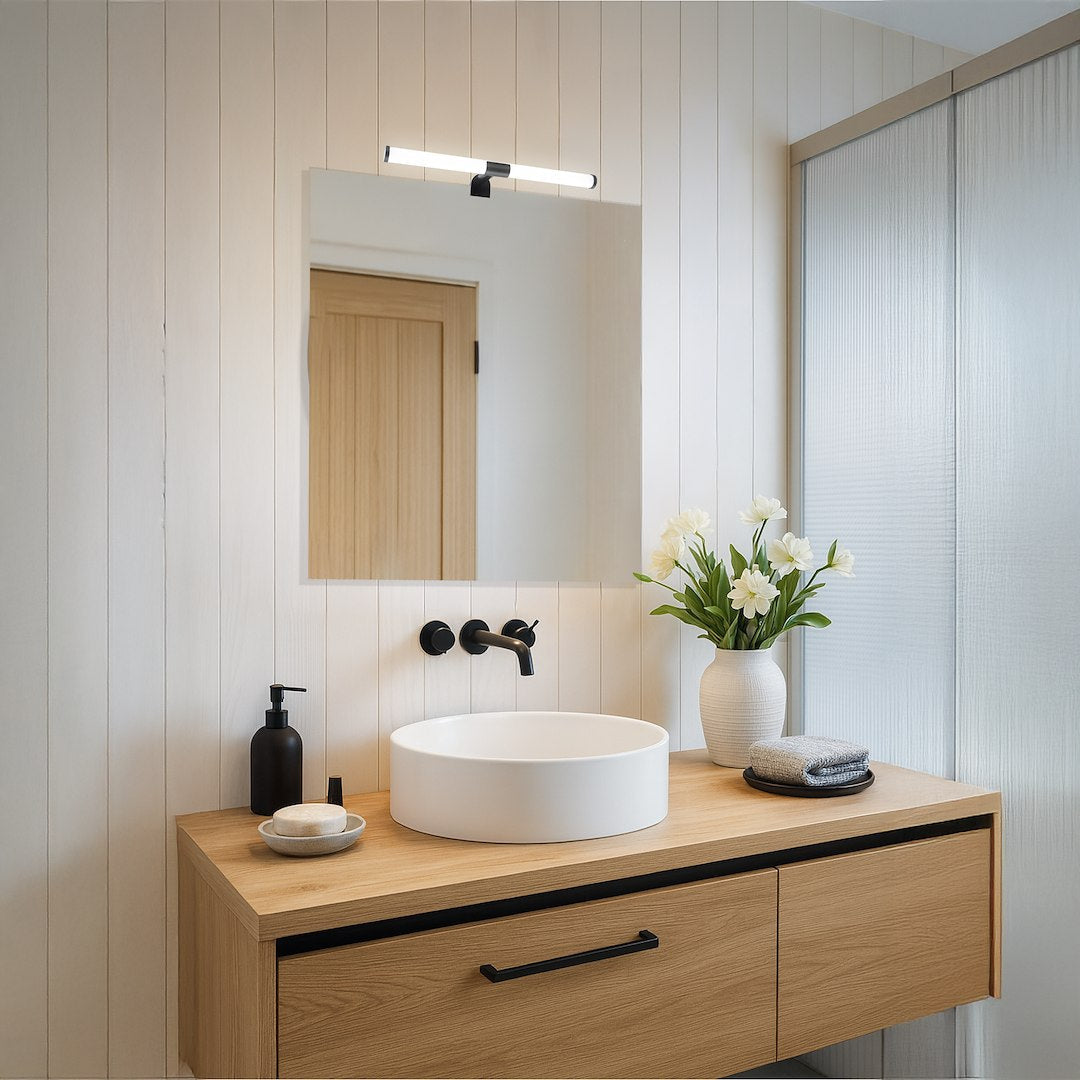 Aplica LED Perete Apa Black Premium IP44
