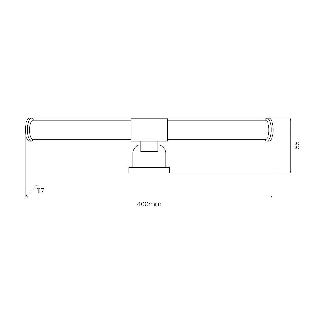 Aplica LED Perete Apa Gold Premium IP44