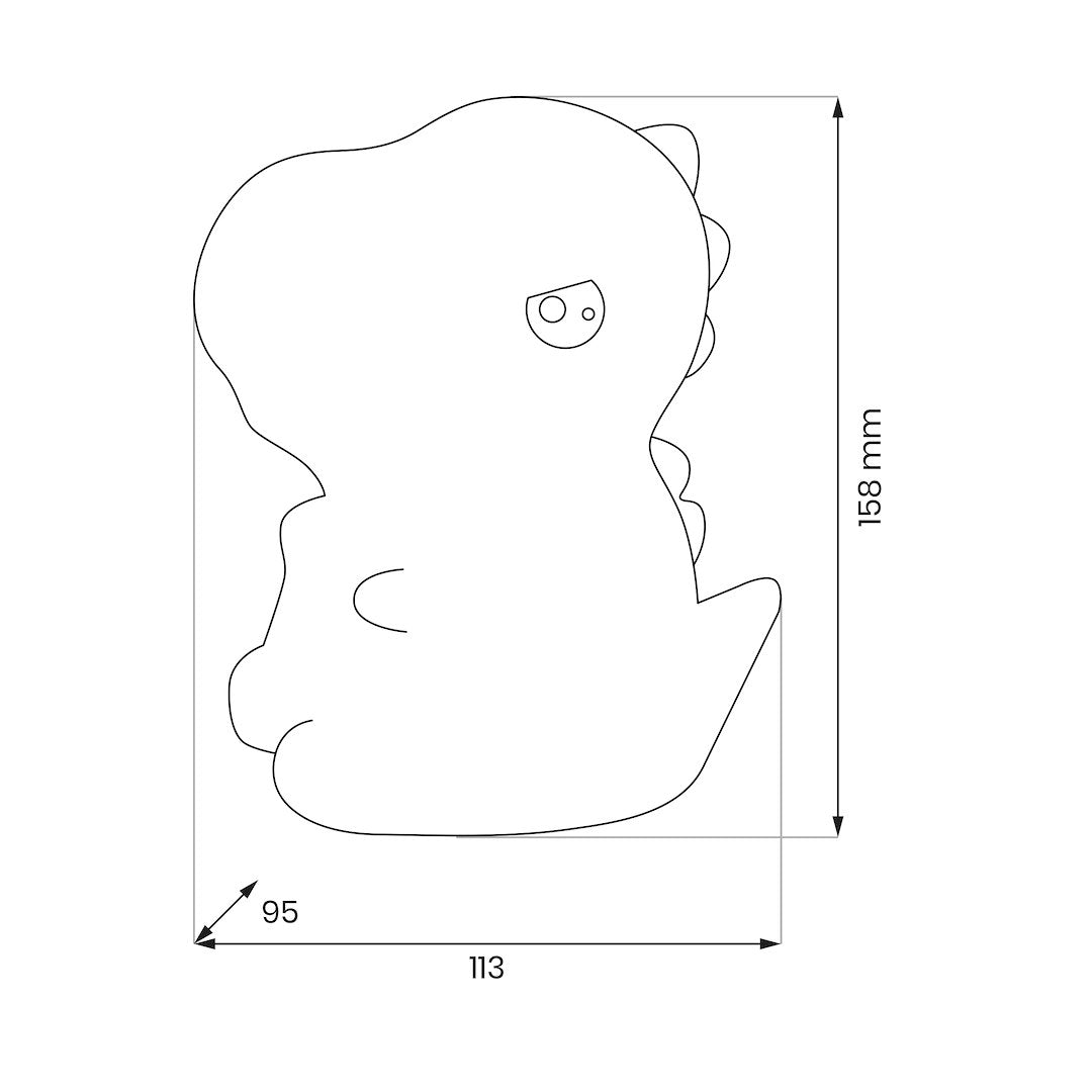 Lampa de Veghe LED Dino Premium RGB