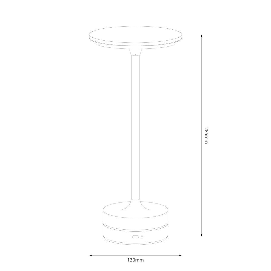 Lampa LED de Veghe Tavolo Gold Premium