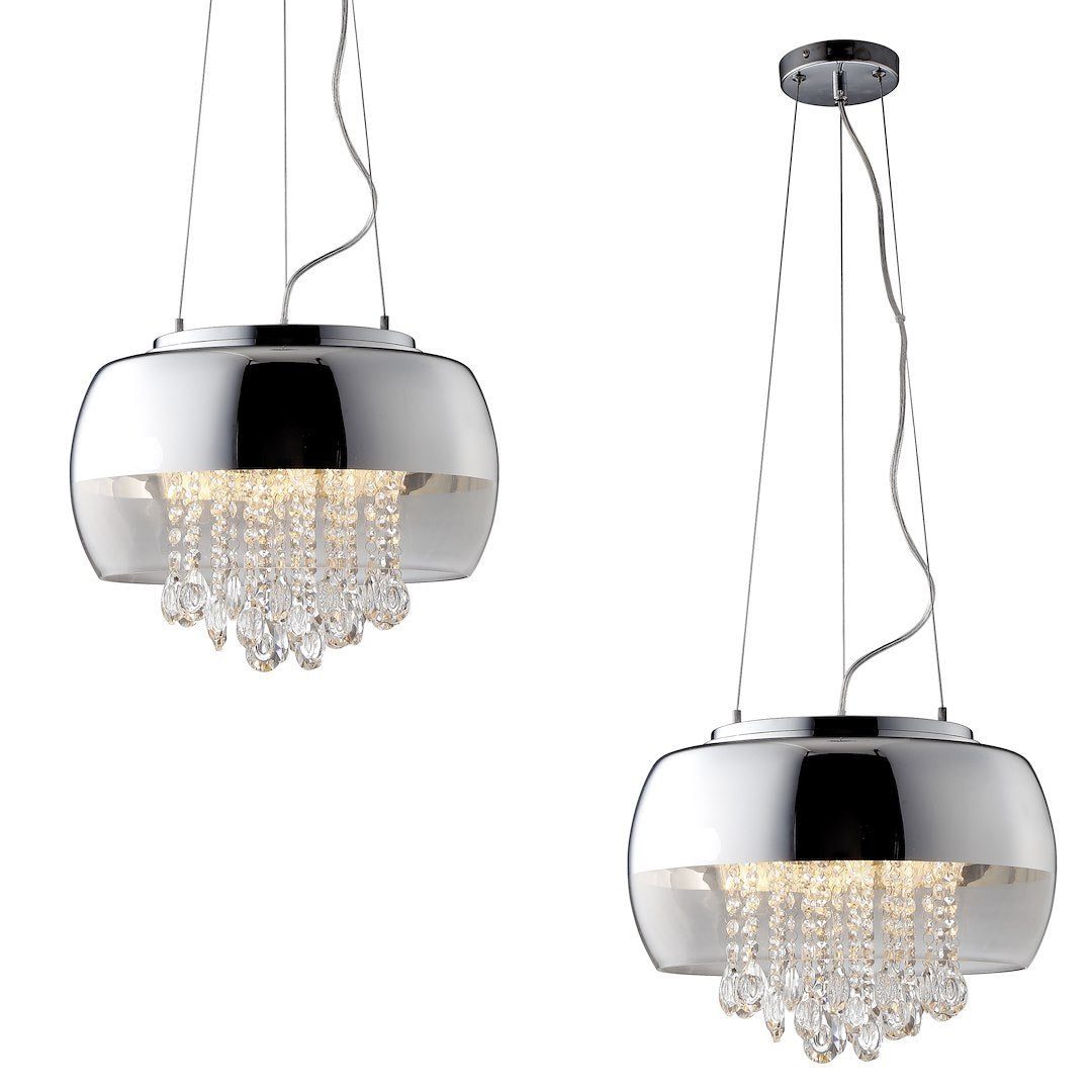 Pendul Luna Silver Premium 3xE14