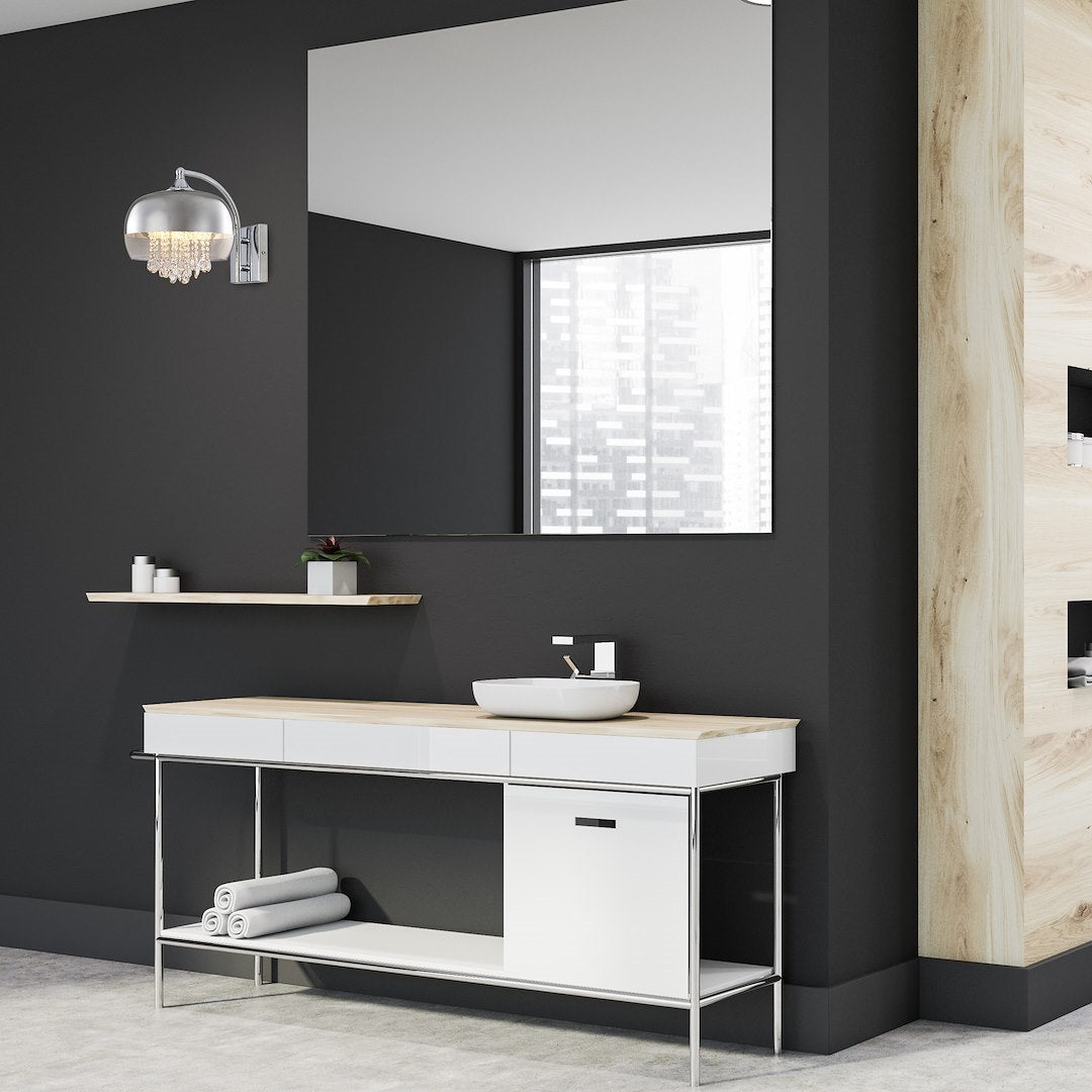 Aplica Cristal Luna Silver Premium 1xE14