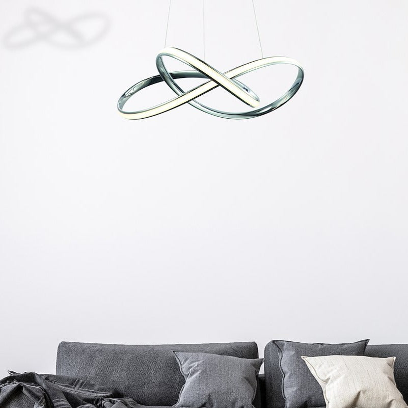 Lustra LED Suspendata Cappio Silver Premium Echivalent 200W