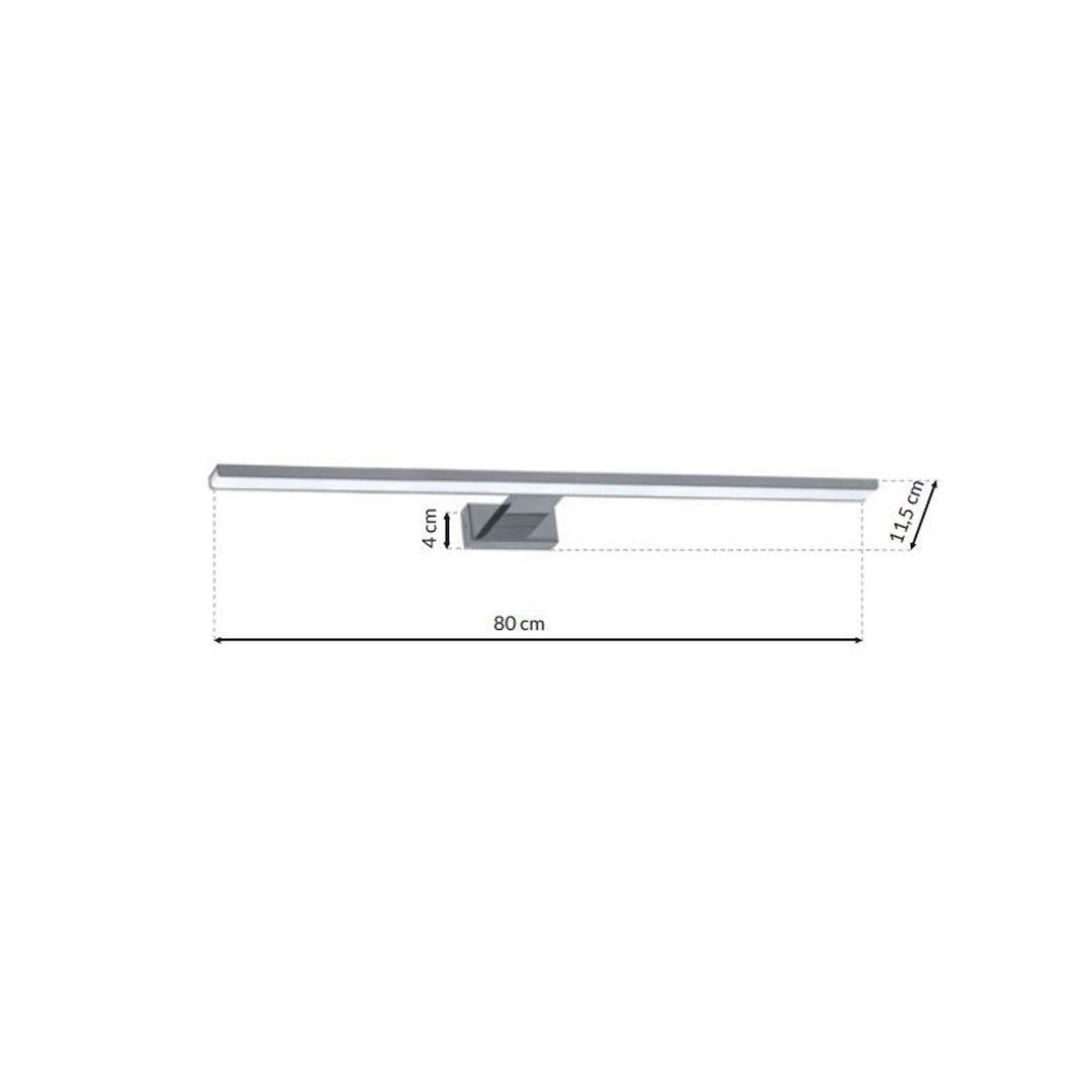 Aplica LED Perete Shine Silver Premium IP44