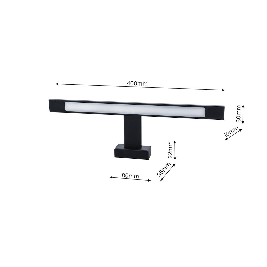 Aplica LED Perete Shine Black Premium II IP44
