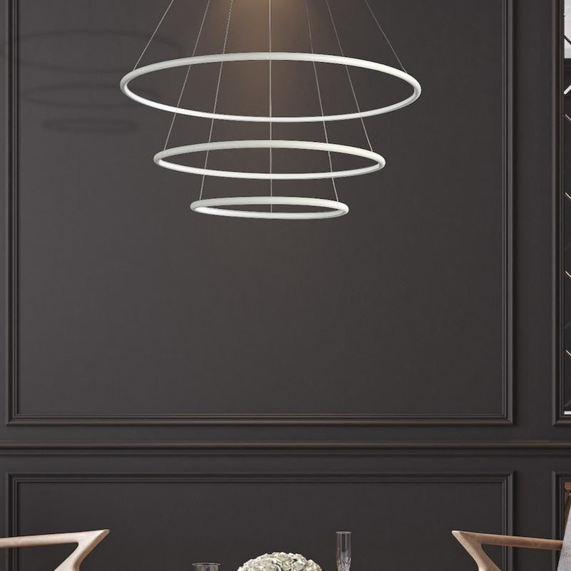 Lustra LED Suspendata Orion White Premium Echivalent 700W