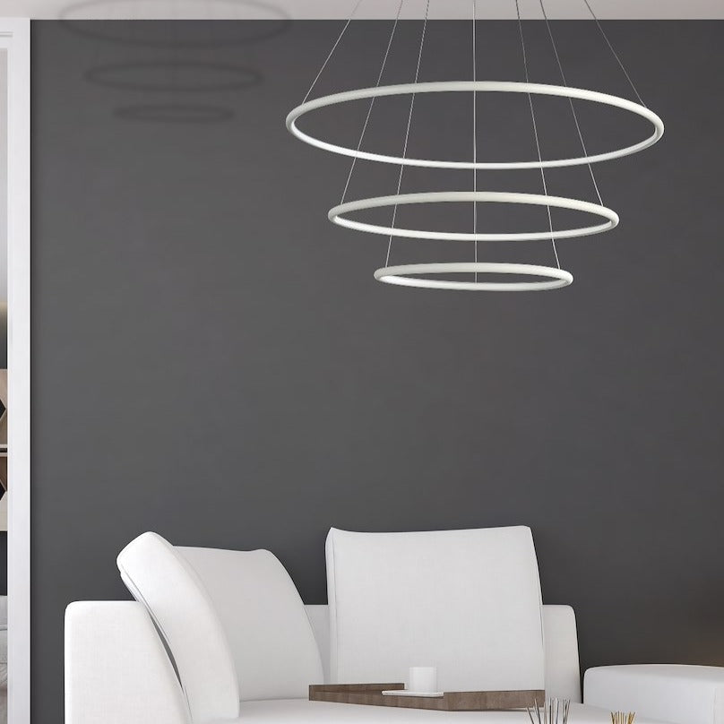 Lustra LED Suspendata Orion White Premium Echivalent 700W
