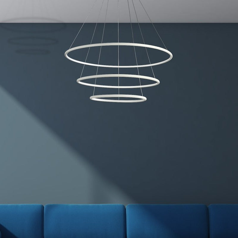 Lustra LED Suspendata Orion White Premium Echivalent 700W