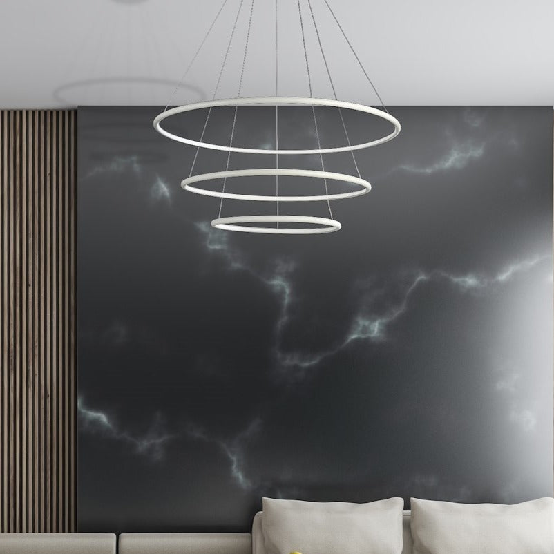 Lustra LED Suspendata Orion White Premium Echivalent 700W