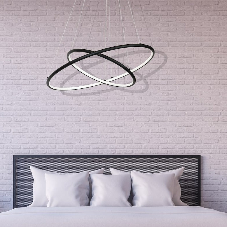 Lustra LED Suspendata Orion Black Premium Echivalent 400W