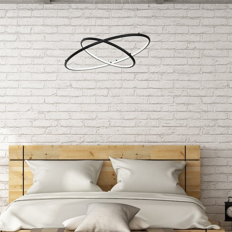 Lustra LED Suspendata Orion Black Premium Echivalent 400W