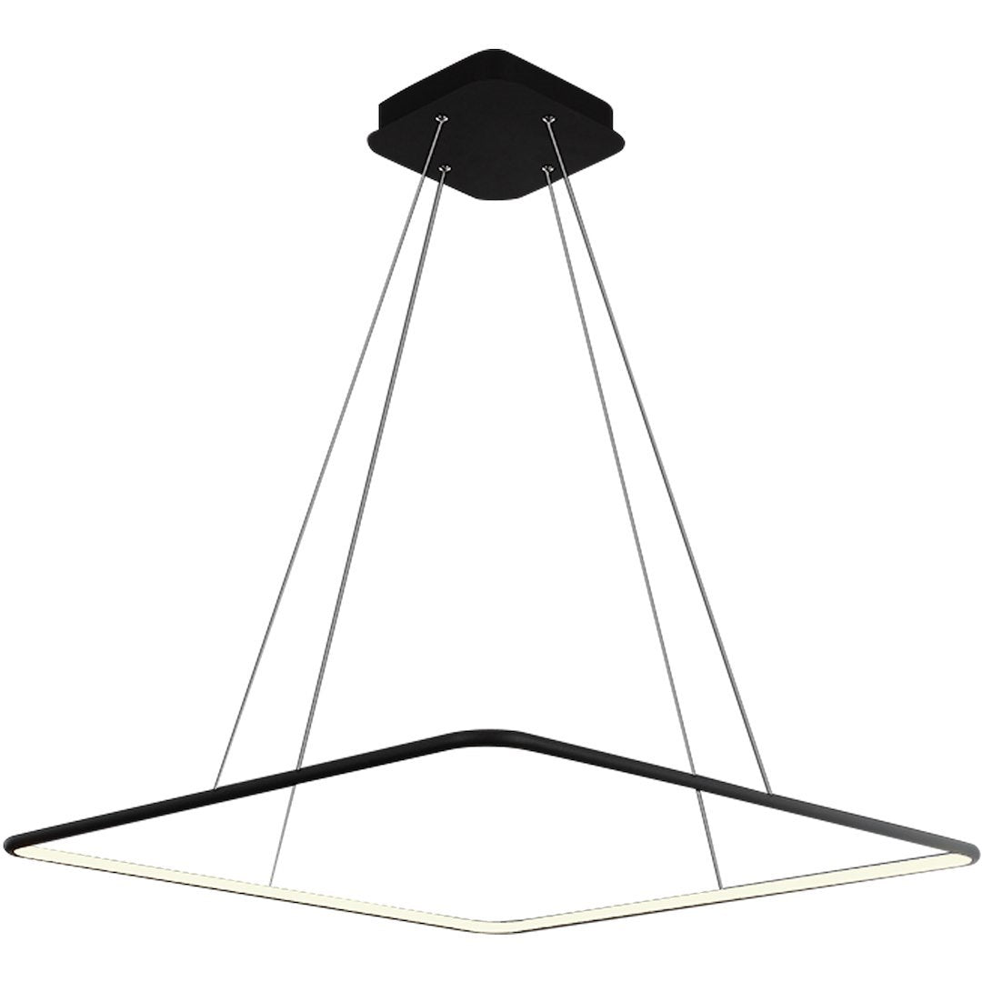 Lustra LED Suspendata Nix Black Premium Echivalent 200W