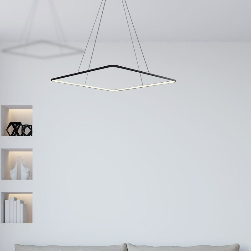 Lustra LED Suspendata Nix Black Premium Echivalent 200W