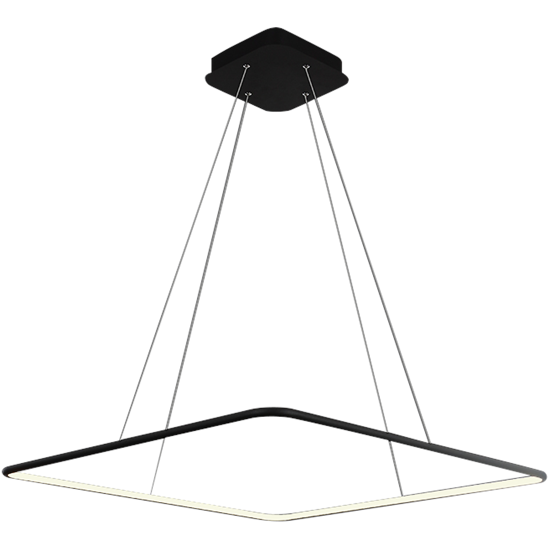 Lustra LED Suspendata Nix Black Premium Echivalent 200W