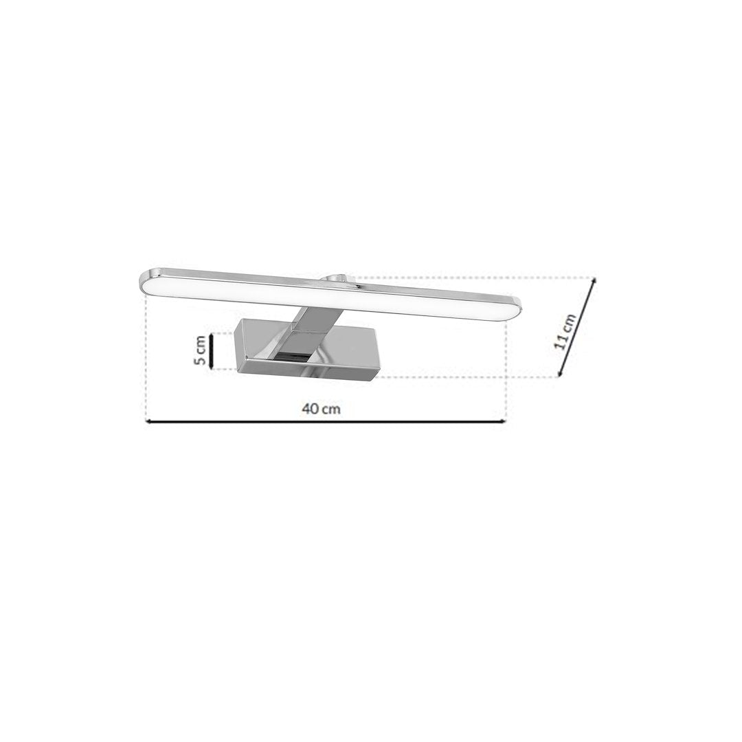 Aplica LED Perete Splash Silver Premium IP44
