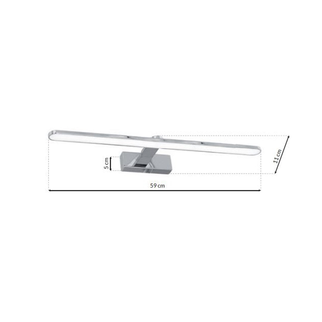 Aplica LED Perete Splash Silver Premium IP44