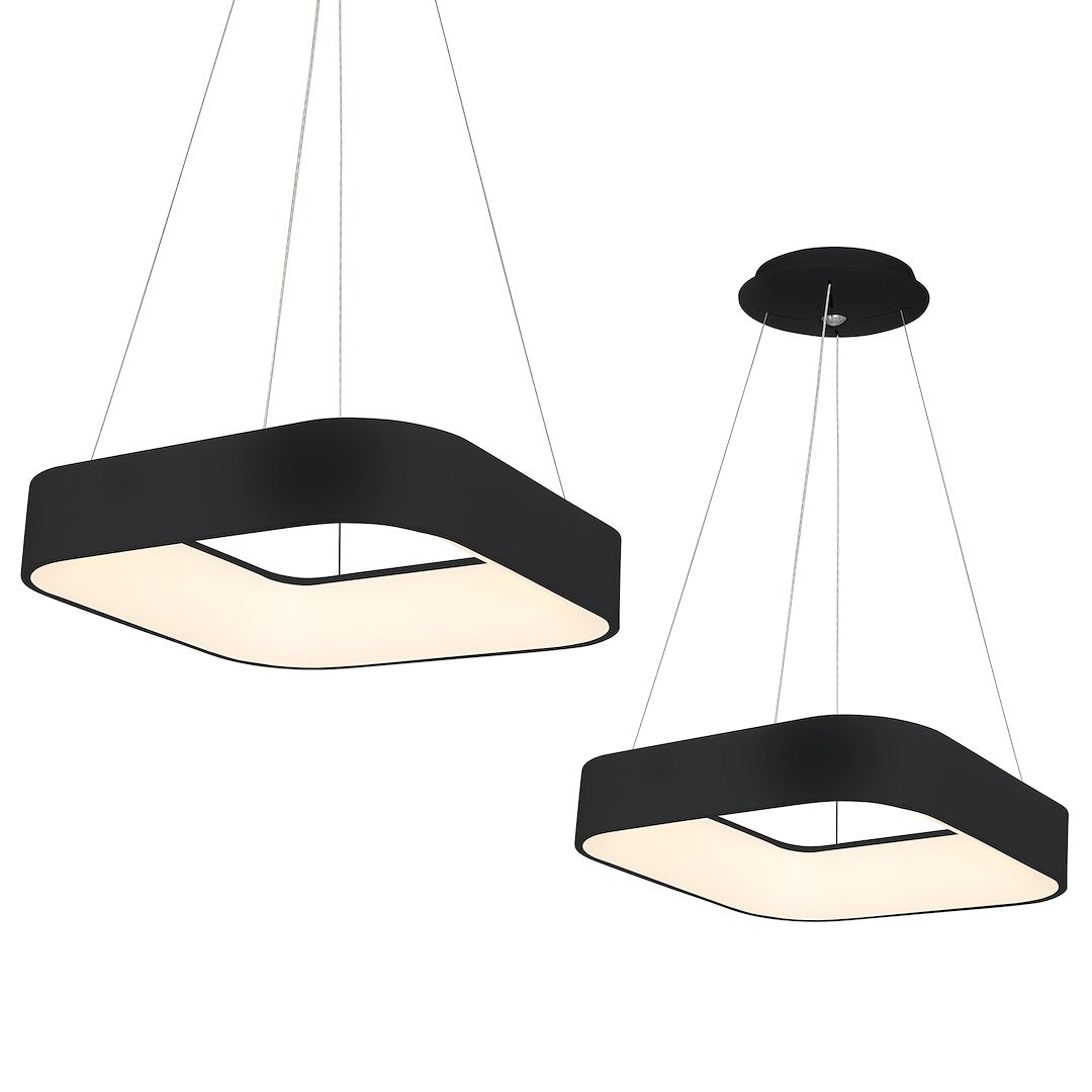 Lustra LED Suspendata Astro Black Premium Echivalent 200W