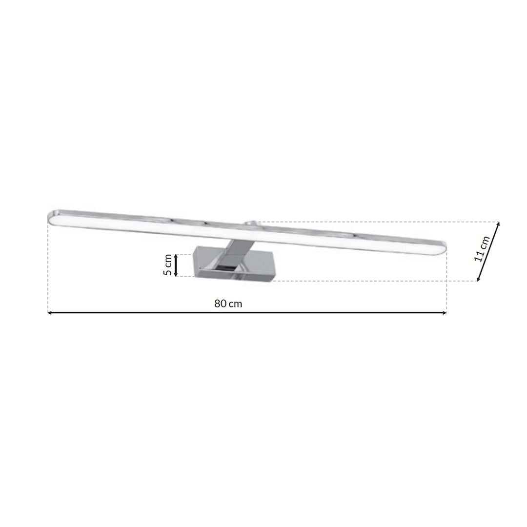 Aplica LED Perete Splash Silver Premium IP44