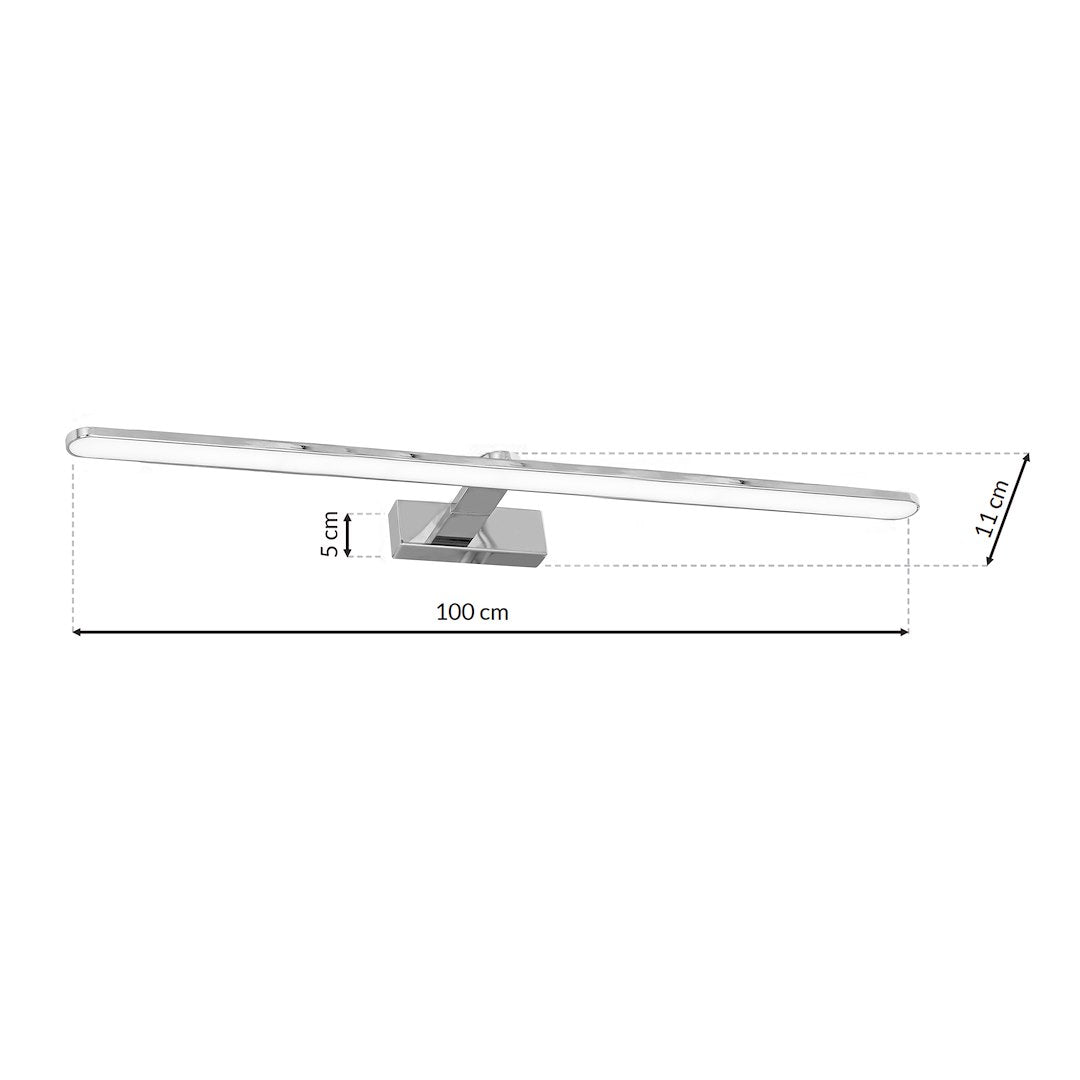 Aplica LED Perete Splash Silver Premium IP44