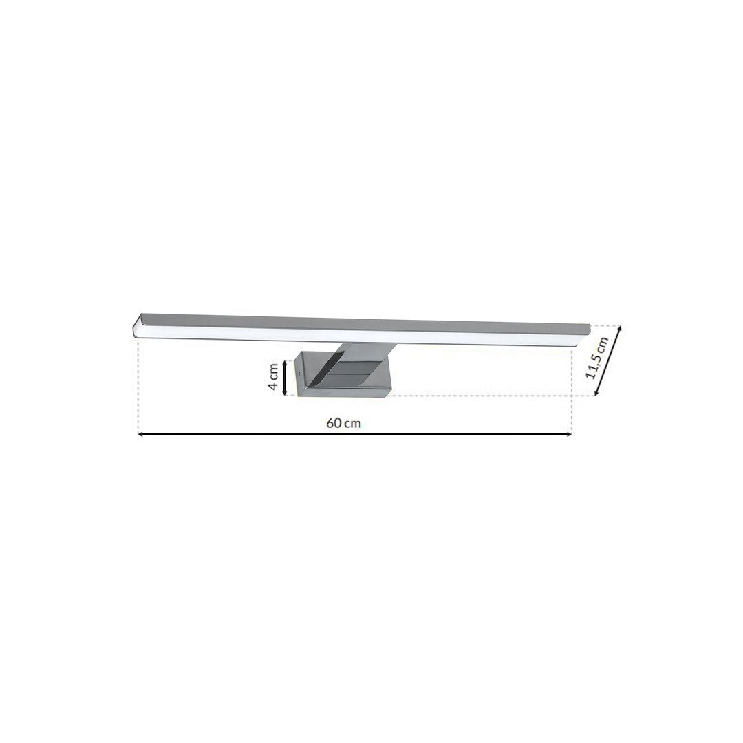 Aplica LED Perete Shine Silver Premium IP44